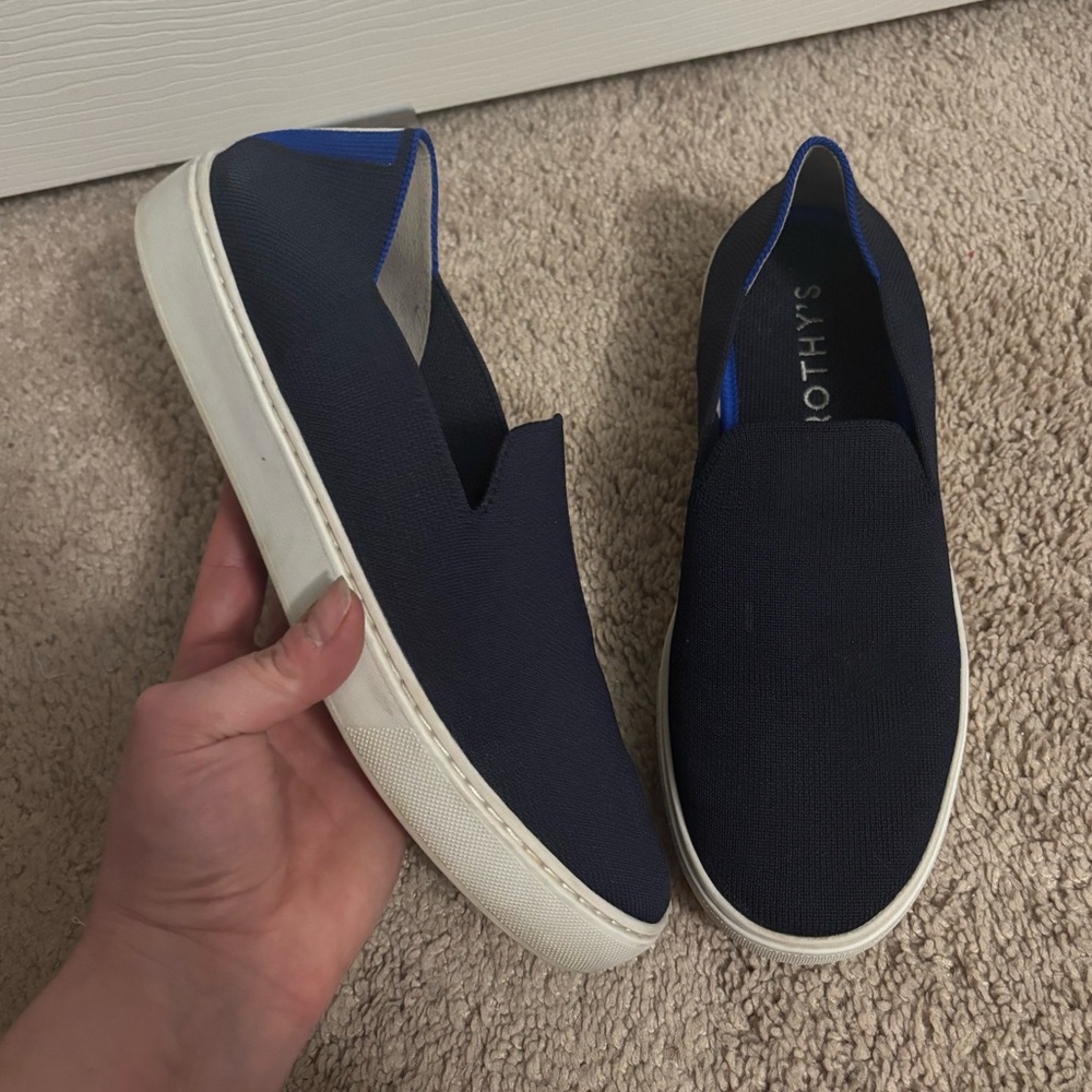 Rothy's |‎ The Slip On Sneaker Navy Blue Women’s Sz 8